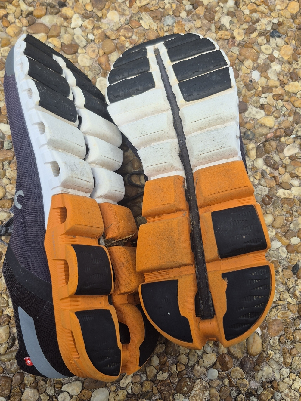 On Cloud X Men’s 9.5 Purple Gray Orange Running Training Shoes - Picture 11 of 16